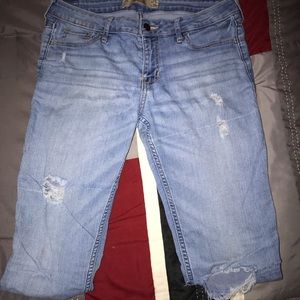 Light Denim Ripped Hollister Jeans
